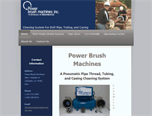 Tablet Screenshot of powerbrushmachine.com